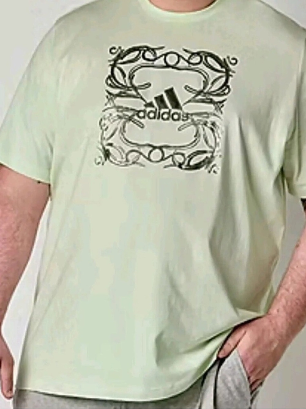 Adidas Metallic Graphic T-shirt Mens XL